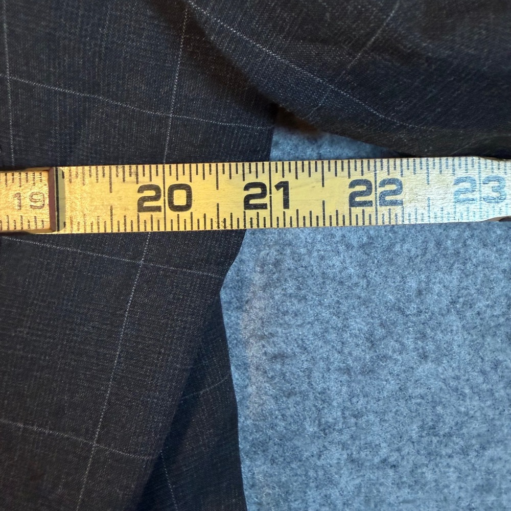 DKNY Duran Charcoal Windowpane Blazer Mens 43L Suit Jacket DNUR218W0036 - Picture 8 of 12